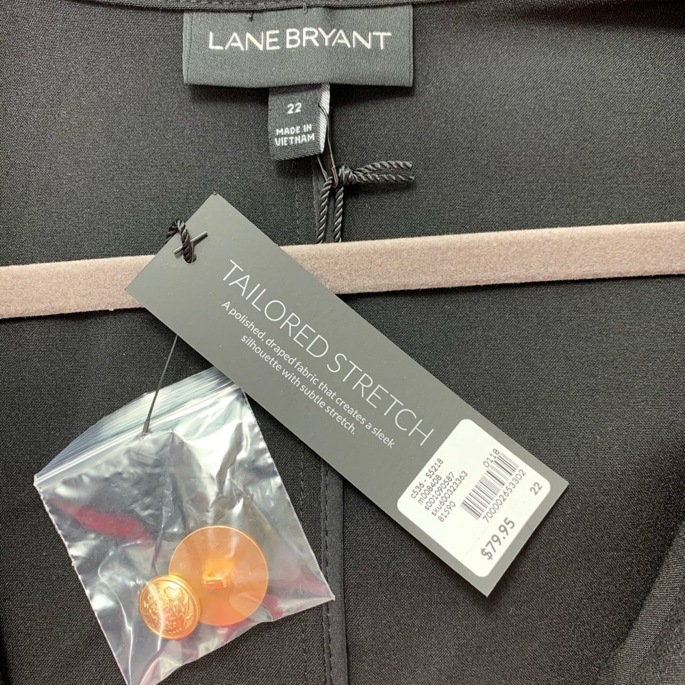 NWT LANE BRYANT Black Blazer - Picture 5 of 8